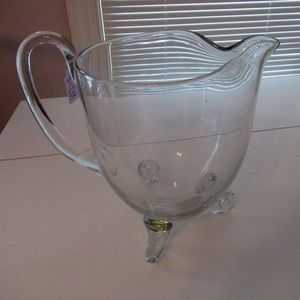 Barski Ice lip footed pitcher